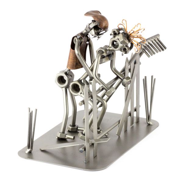steelman24 - Metall-Deko-Figuren (Liebeszaun)
