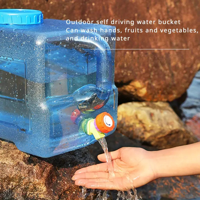 Wasserbehälter mit Wasserhahn, tragbar, 12L