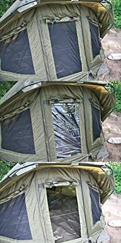 CampFeuer Angelzelt Hurricane AZ11 | 2 Mann Karpfenzelt für Angler mit 10000 mm Wassersäule | wasserdicht | 2 Mann Bivvy Tent Anglerzelt | Fischerzelt mit Boden