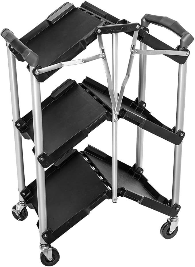 Workshop service trolley, foldable