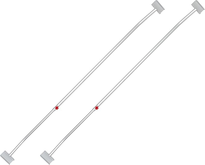 Flat tarpaulin bracket - 2x trailer flat tarpaulin brackets made of aluminum, adjustable 108-146 cm with knob screw