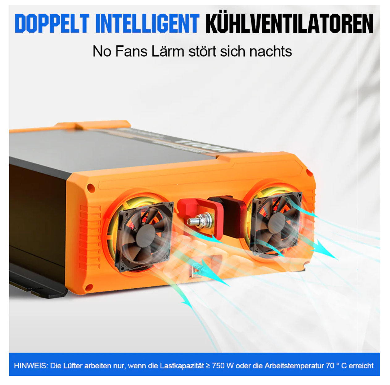 ECO-WORTHY - Inverter 12v to 230v, 1100W