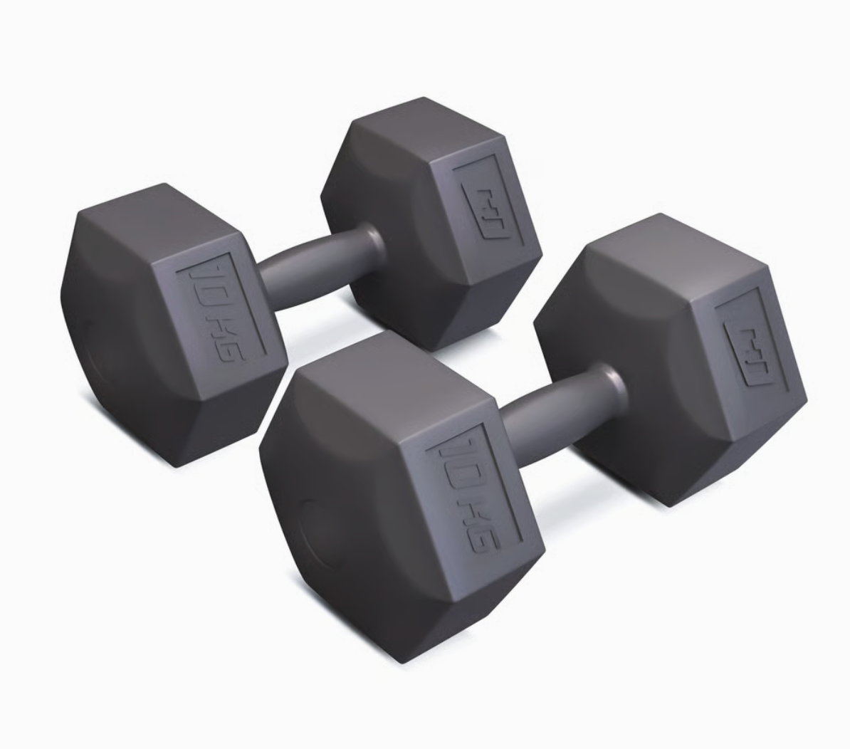 Hop-Sport - Lot de 2 haltères en plastique, 2 x 10 kg HS-C100DS