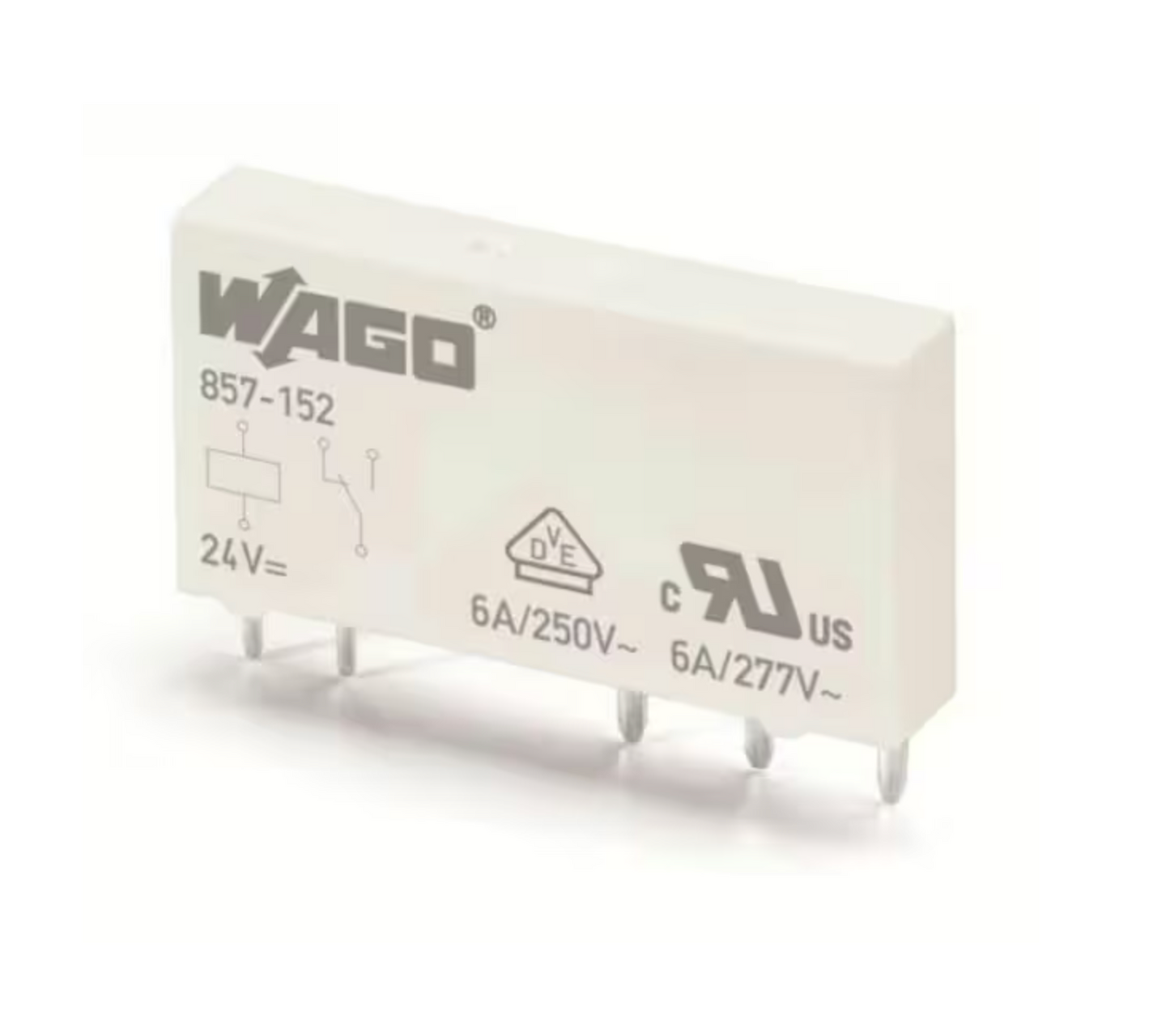 WAGO 857-152 Relais de commutation miniatures enfichables DC 24 V chacun 1 contact inverseur (1 u)