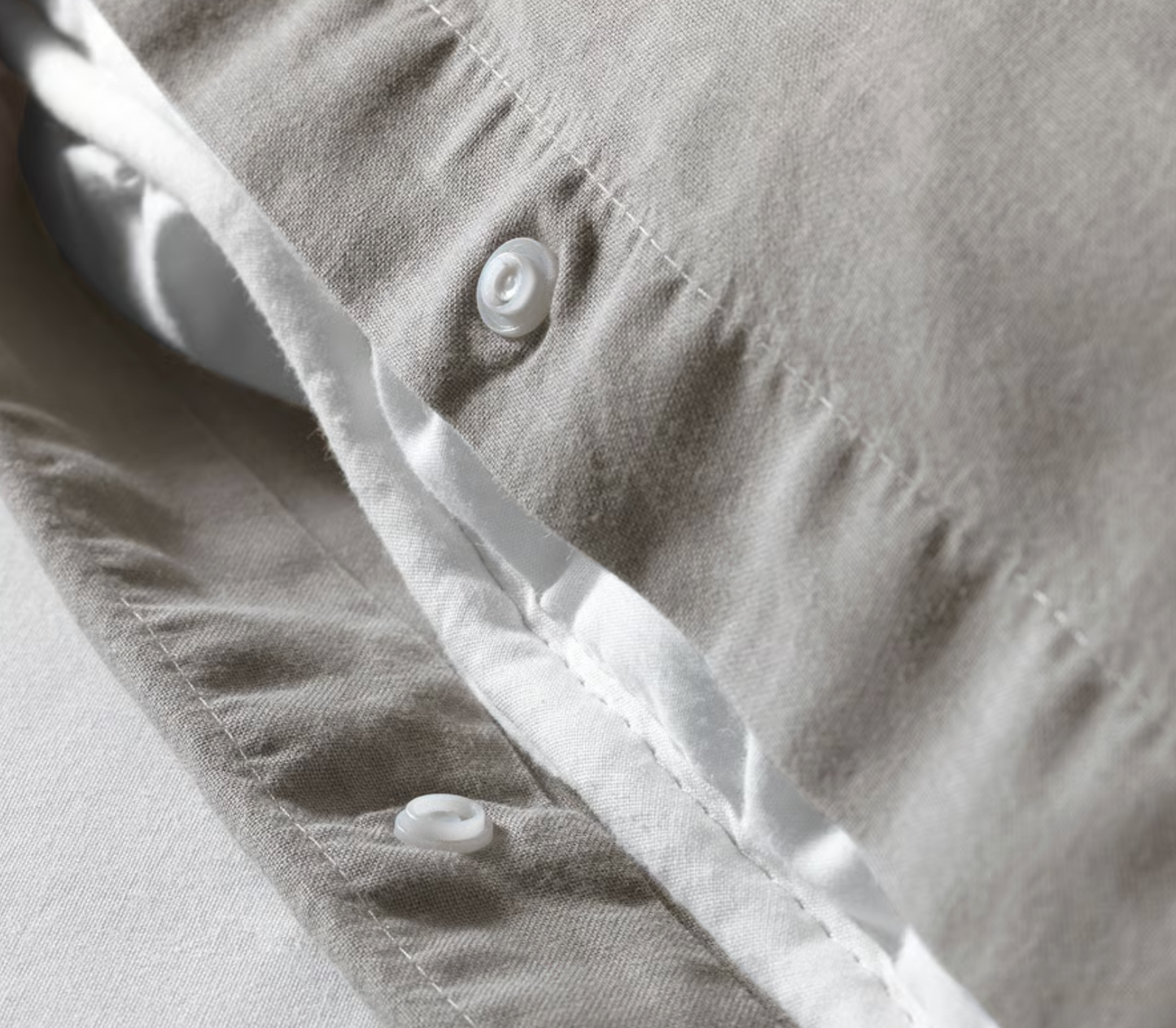 IKEA - Duvet cover set, gray, Ängslilja, 140x200 cm, 2-piece