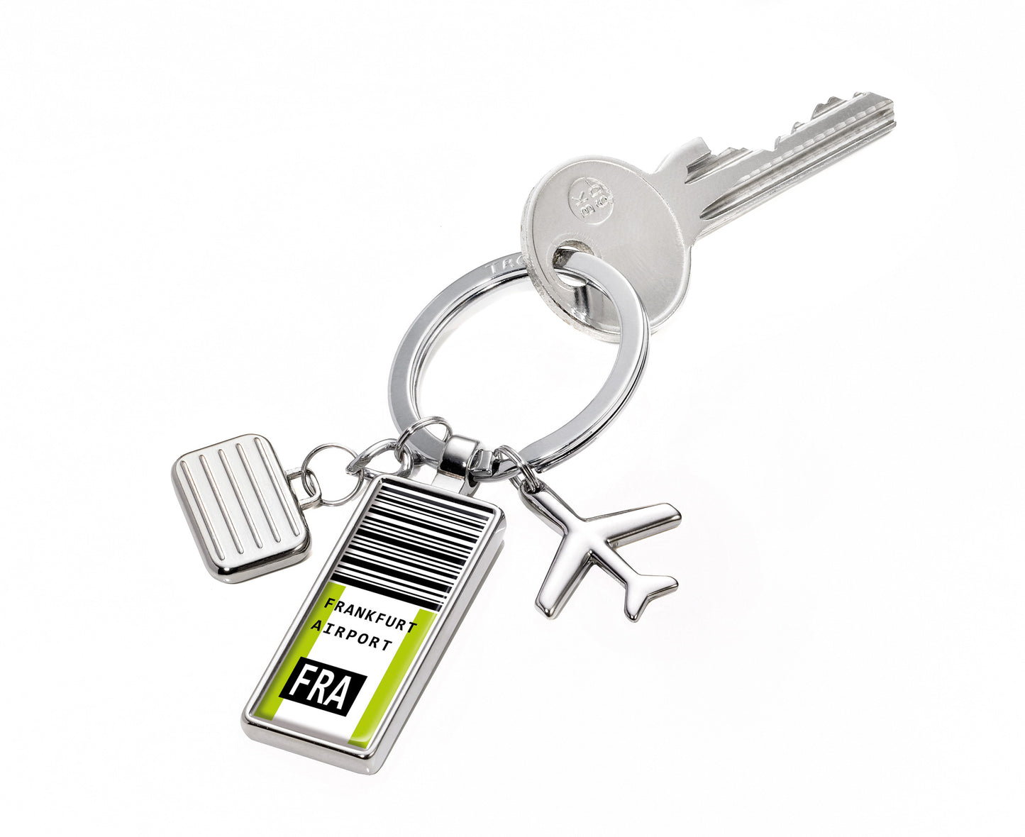Troika - Schlüsselanhänger mit 3 Reise-Anhängern NEXT DESTINATION FRA