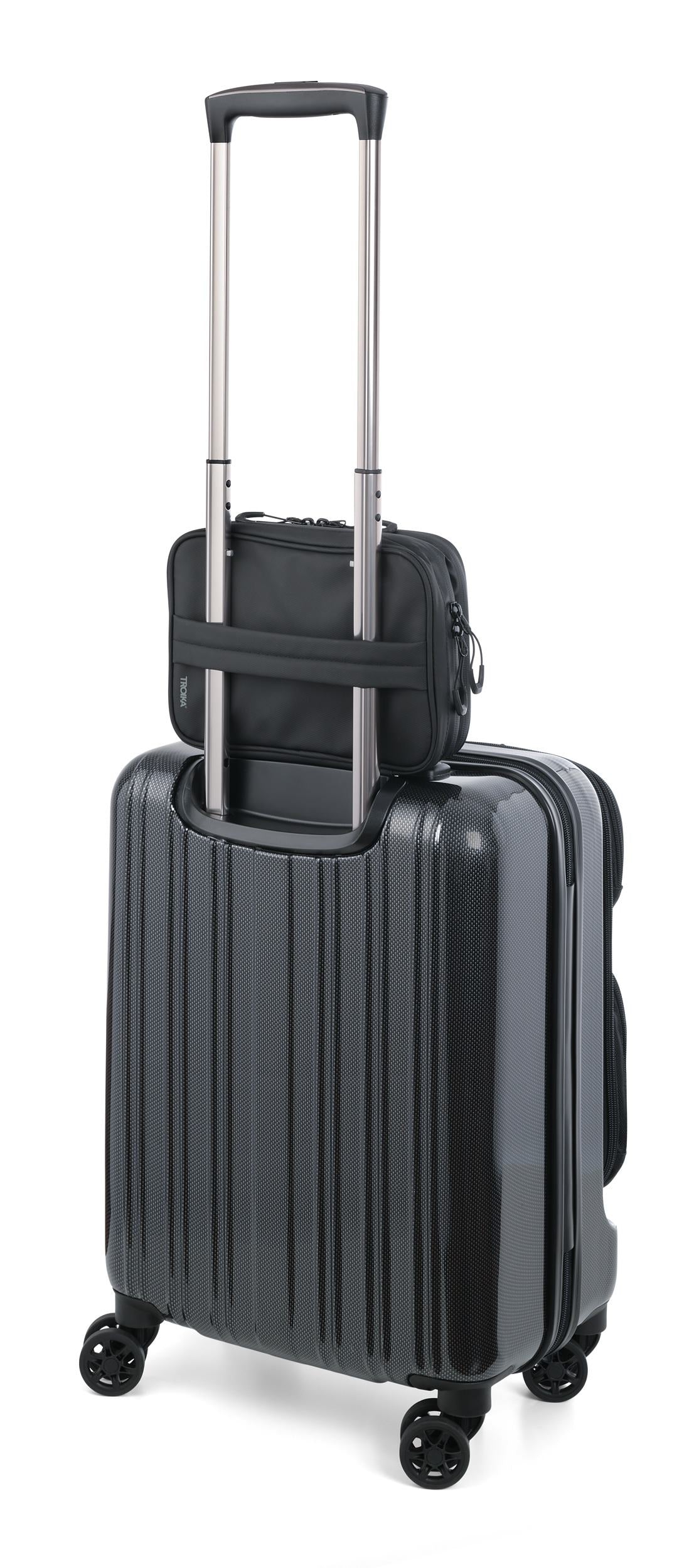 Troika - Cable bag with 2 zippered compartments TROIKA BLACK CONNECTED