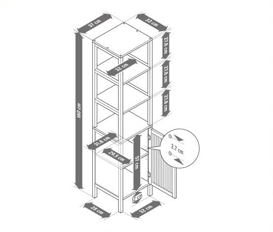 Tchibo - Ordnungsregal im skandinavischen Design