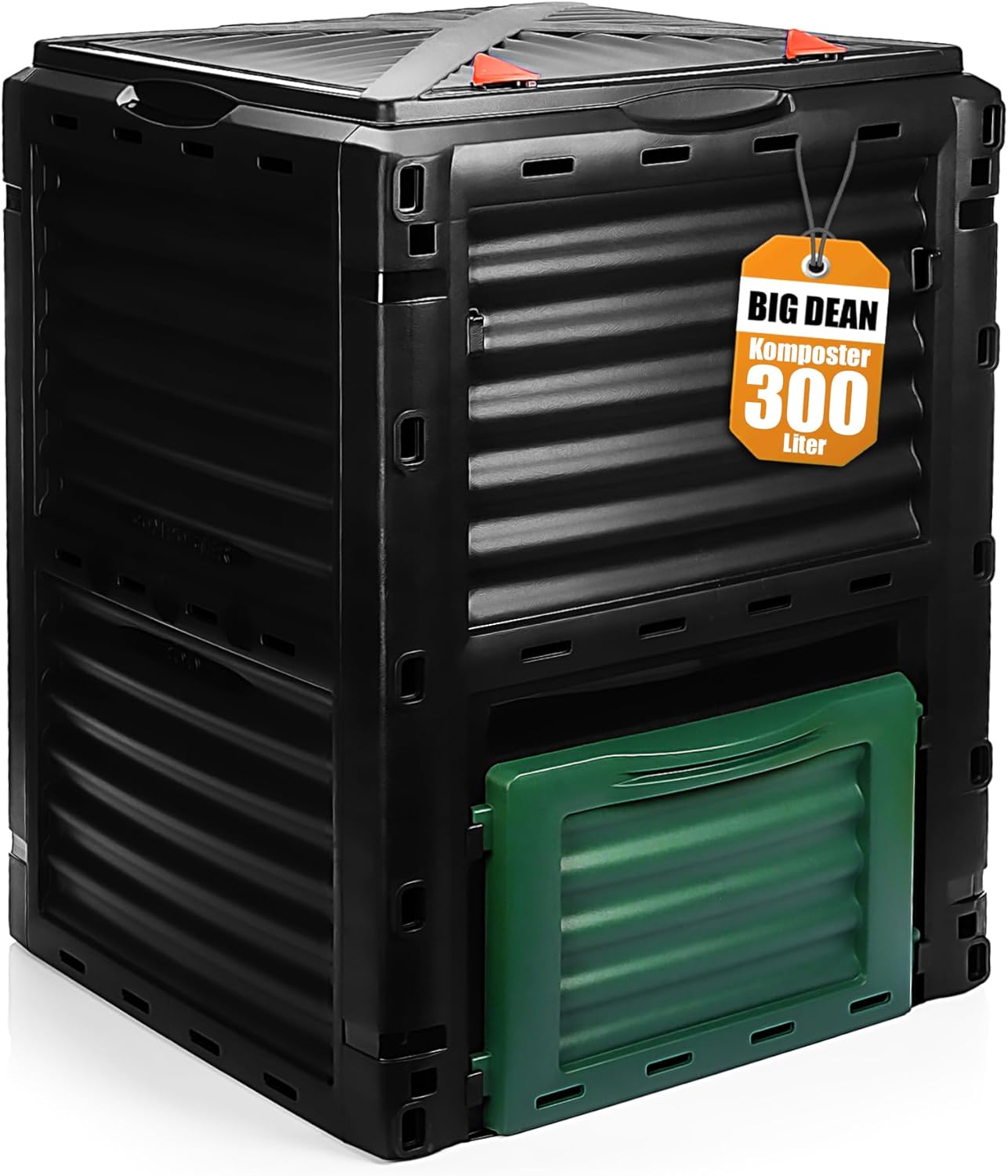 BigDean Garden Composter 300 Liters – Fast composter made of weatherproof plastic & Made in Europe