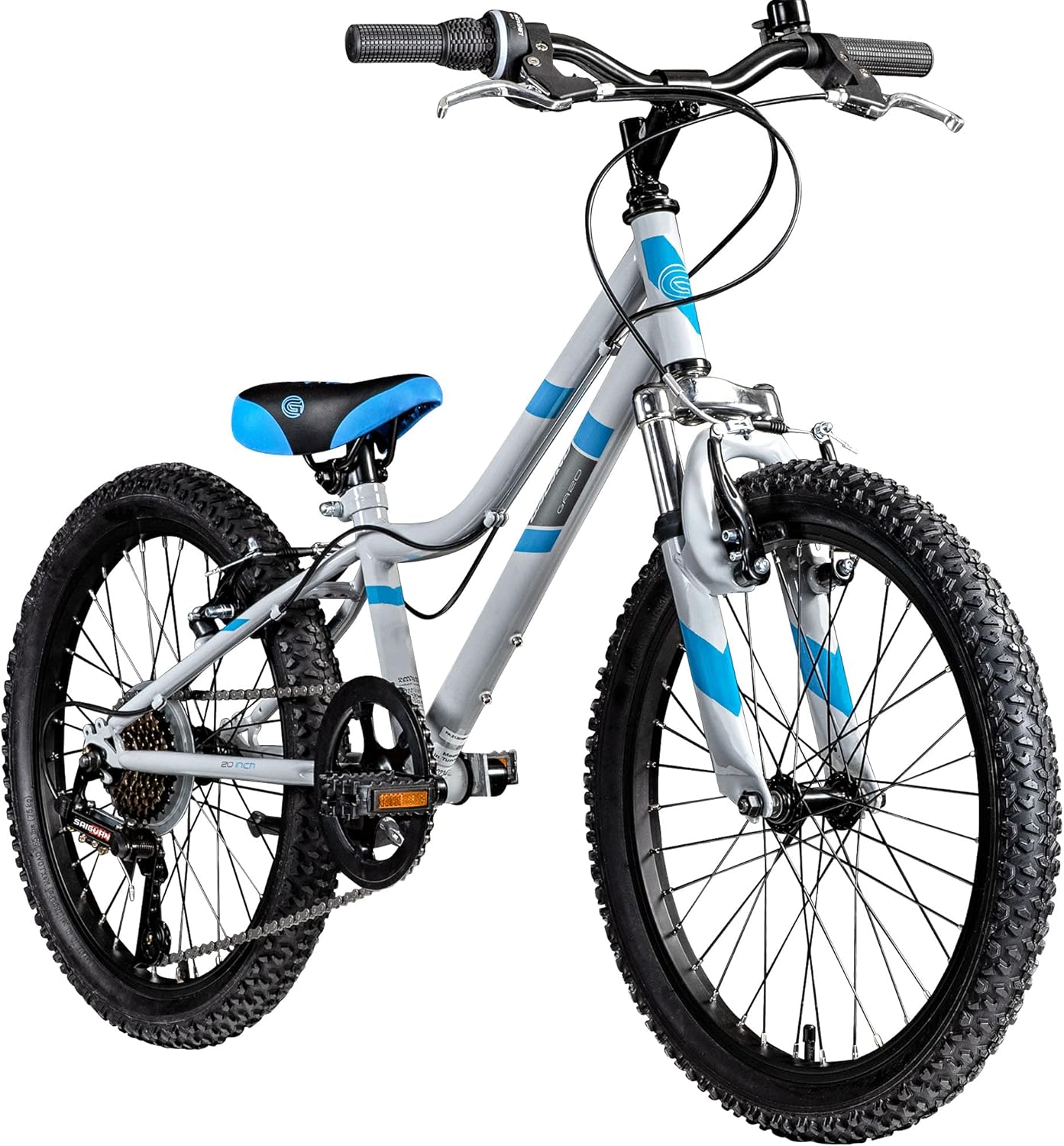 Galano Fahrrad Kinder ab 6 Jahre | Kinderfahrrad 120-135 cm für Mädchen und Jungen mit 7 Gang | 20 Zoll Mountainbike mit Federgabel | leichtes Hardtail Bike | GA20