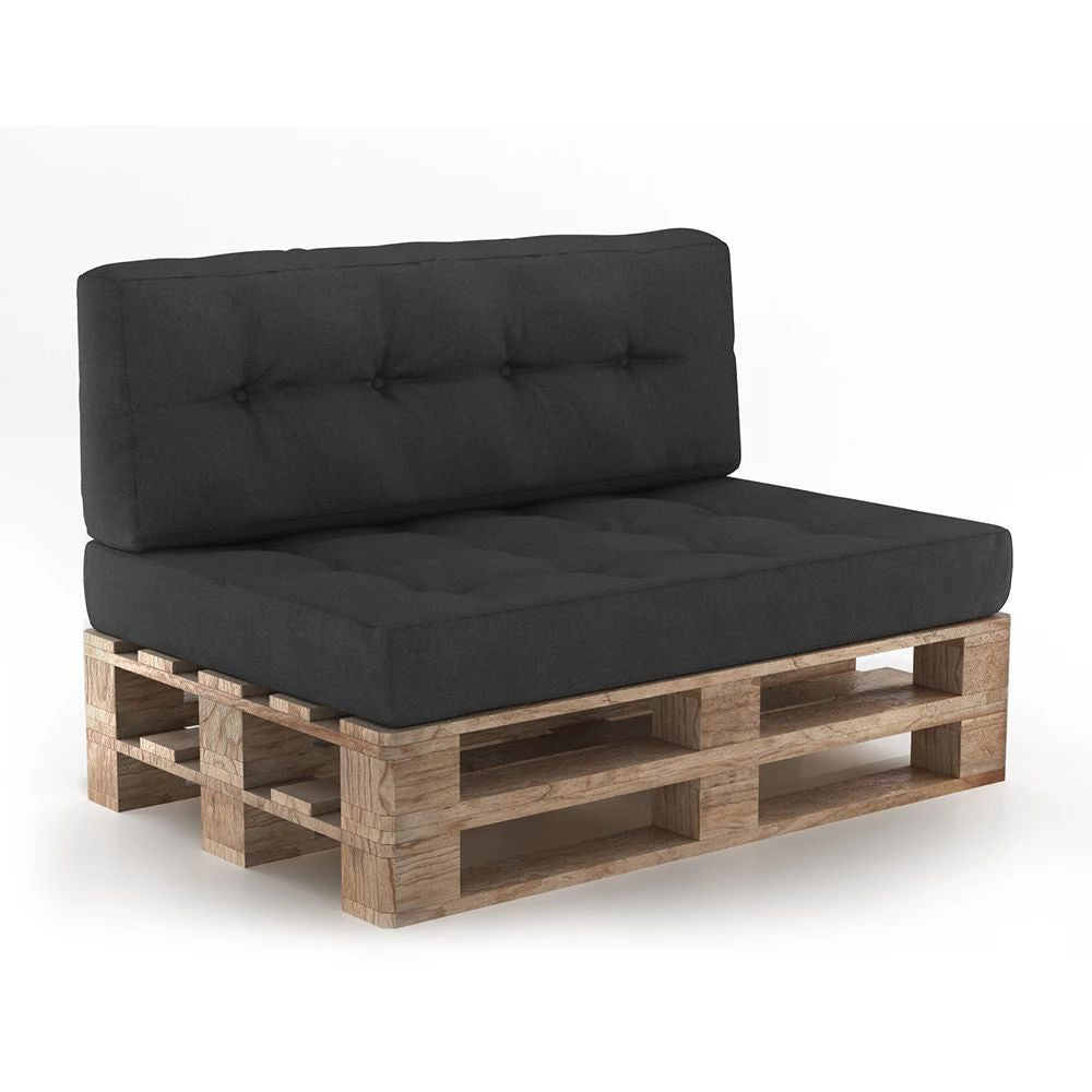 Vicco pallet cushion set anthracite 2 parts