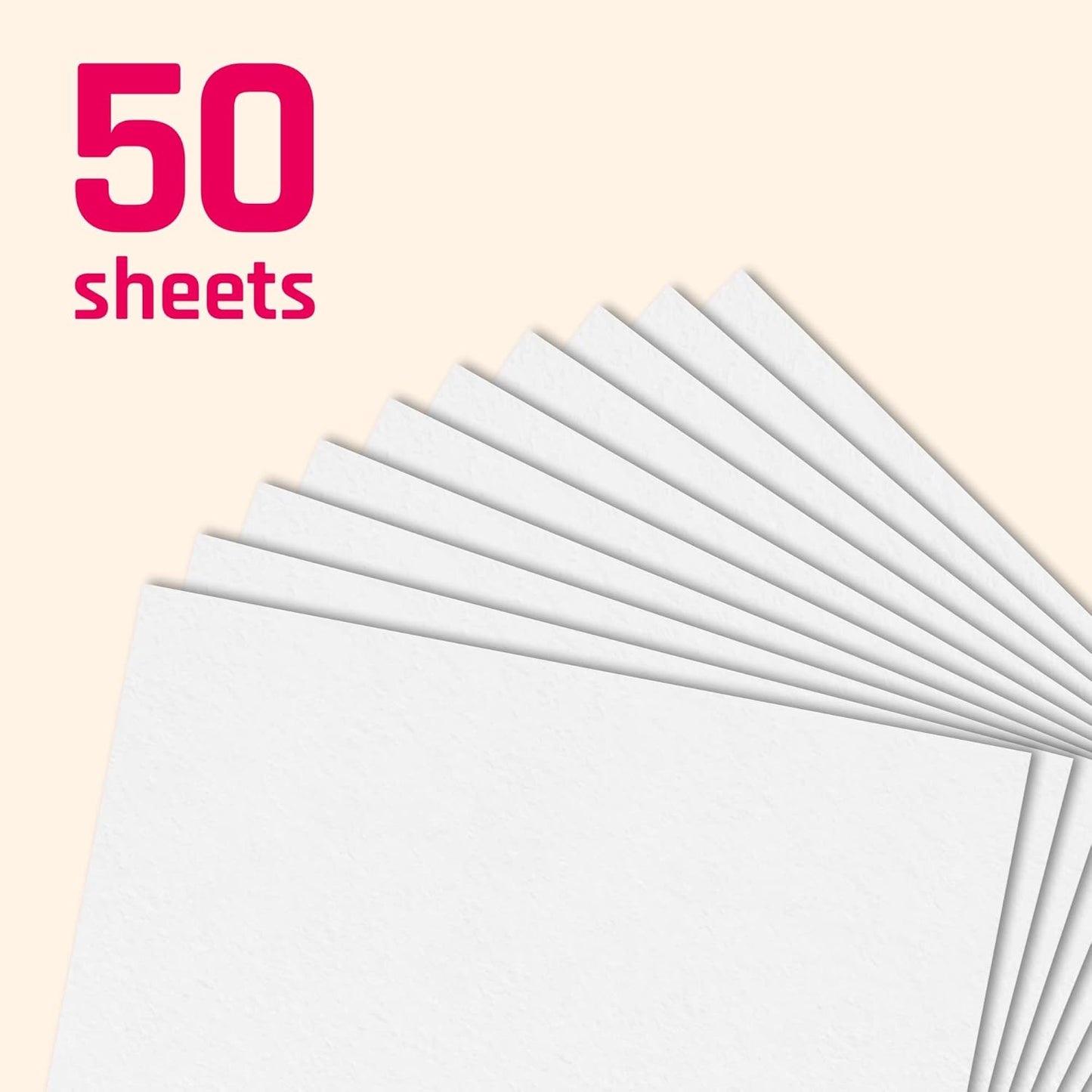 Thick paper for printing, 50 sheets - 300g A4, cardboard paper, photo cardboard, construction cardboard, white