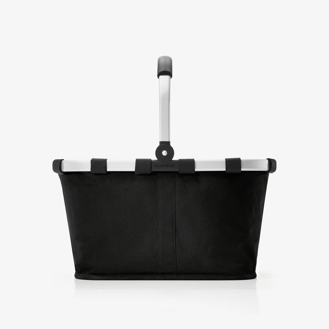 Reisenthel carrybag in Schwarz – Stabiler Einkaufskorb mit viel Stauraum und praktischer Innentasche – Elegantes und wasserabweisendes Design