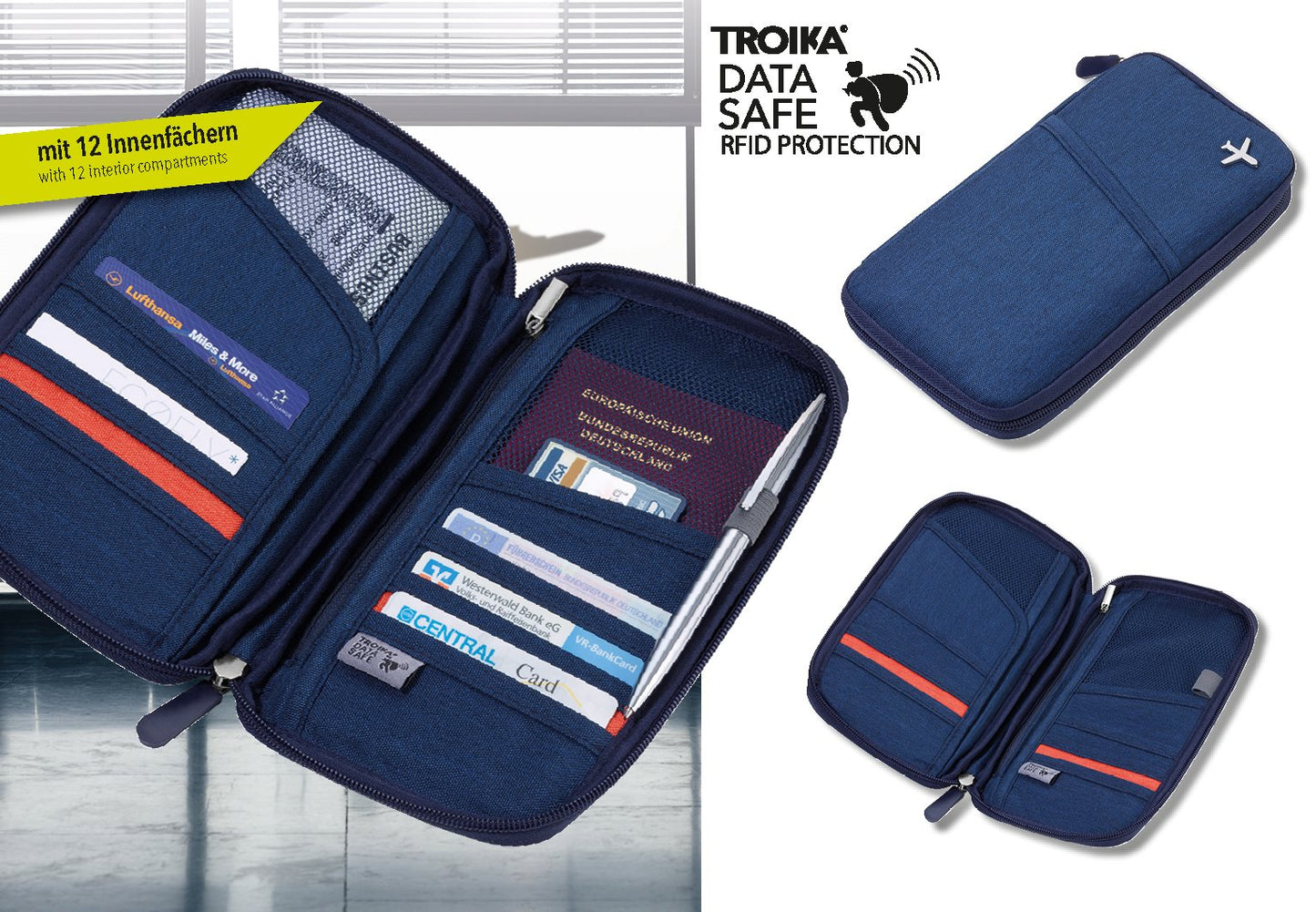 Troika - Etui für Reisedokumente SAFE FLIGHT