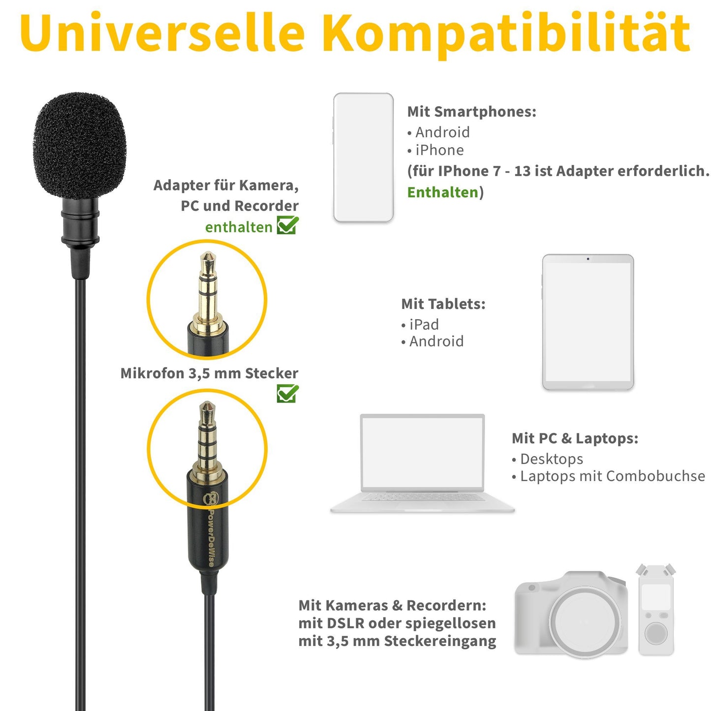 microphone à pince professionnel