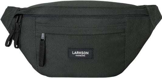 LARKSON Bauchtasche Damen & Herren Grün - Ole - Hüfttasche für Sport Outdoor Stadt - Gürteltasche Stylisch für Festival - Crossbody Bag mit Gurt - Wasserabweisend