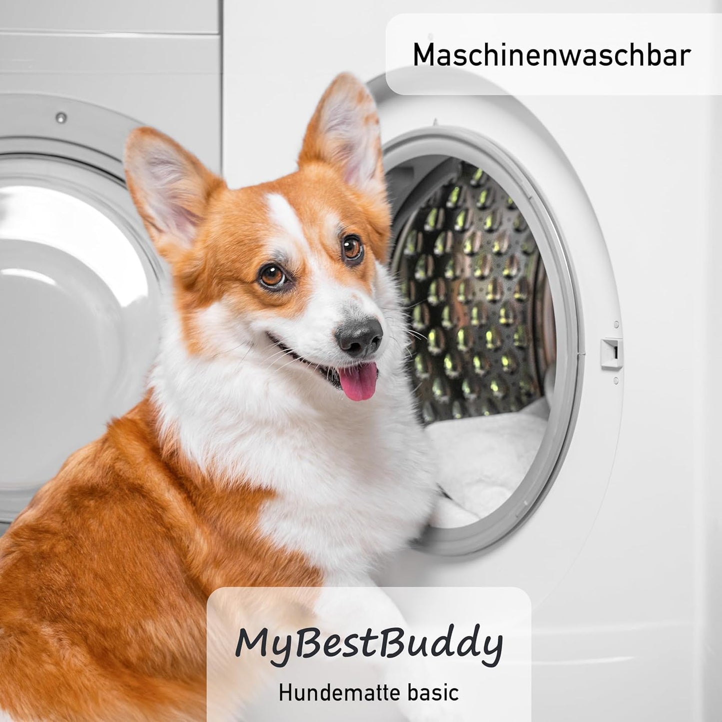Best Buddy, Hundematte 90x70 cm, weicher Stoff extra für Haustiere, grau