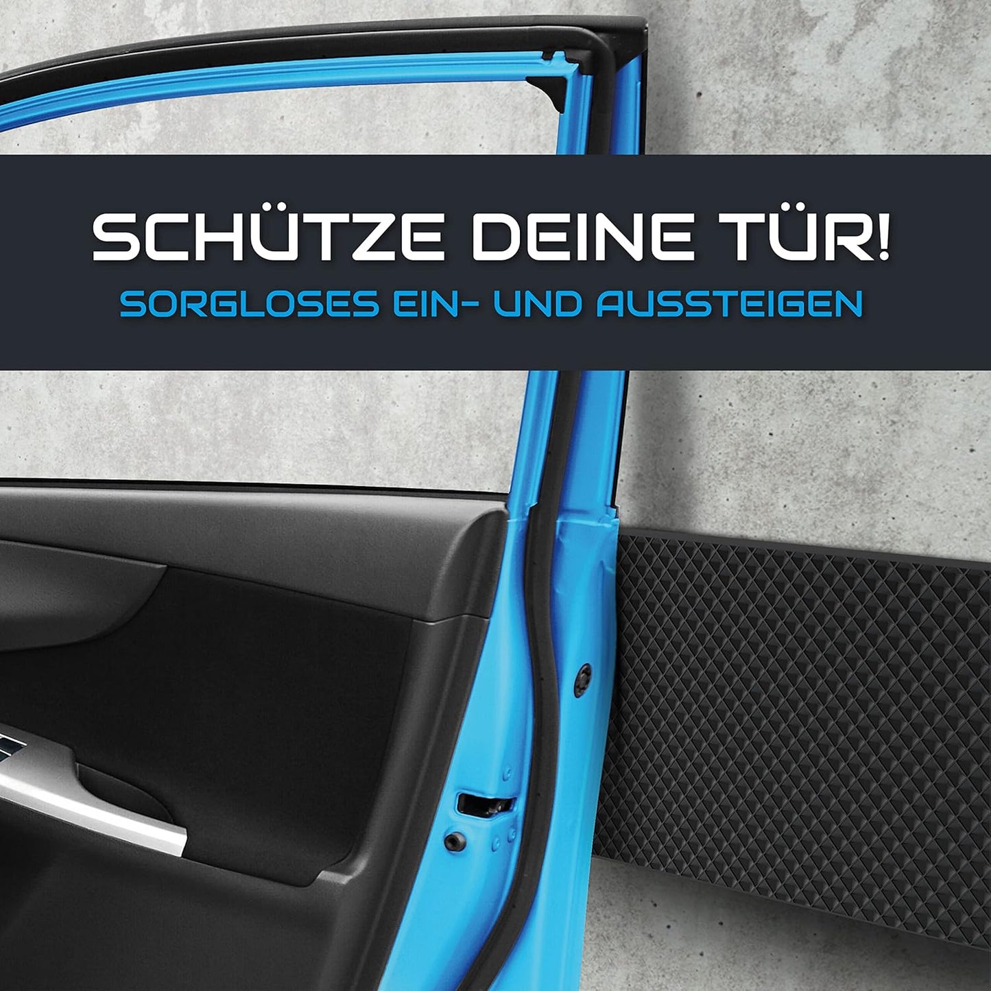 Schutz für Autotüre und Garagenwand, selbstklebend