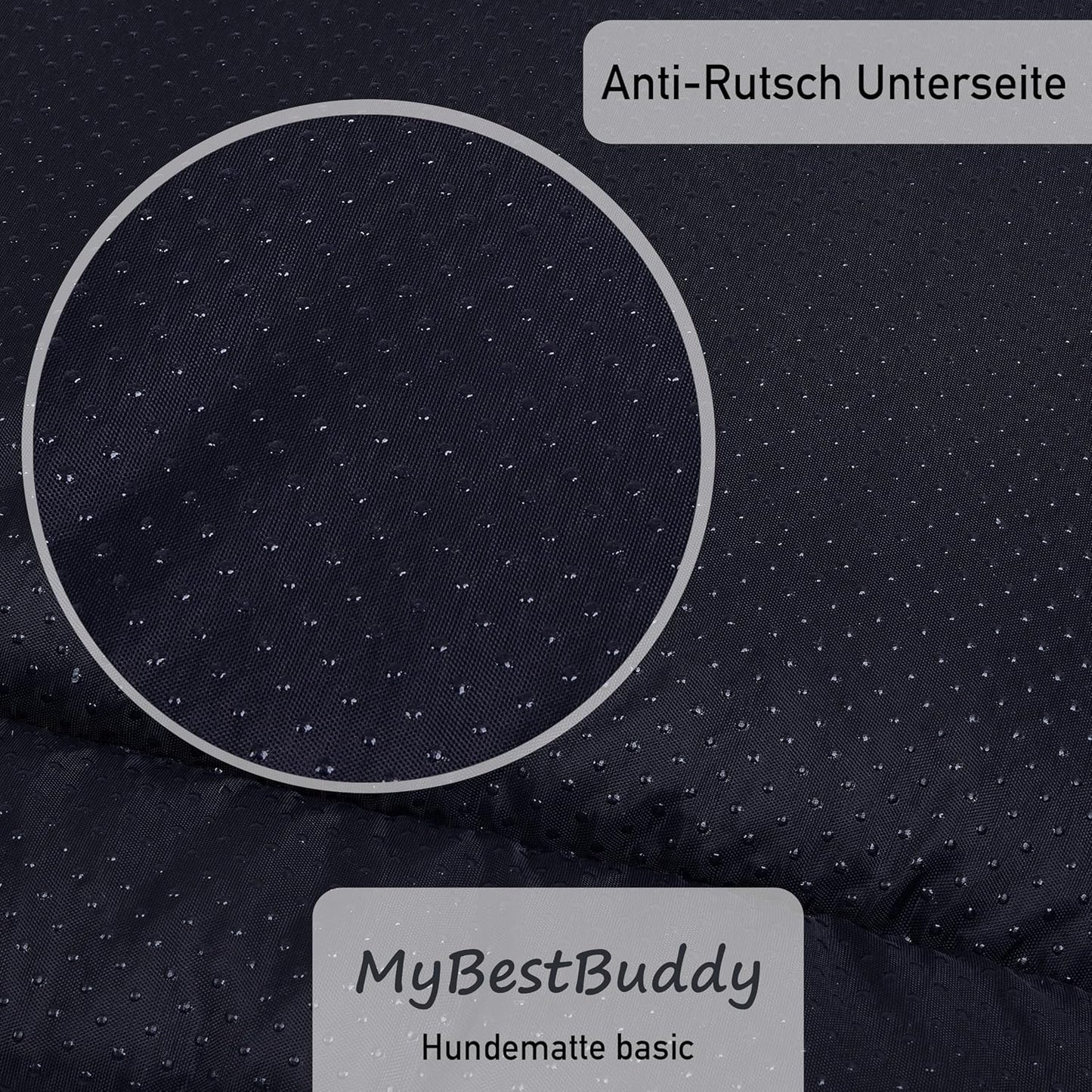 Best Buddy, Hundematte 90x70 cm, weicher Stoff extra für Haustiere, grau