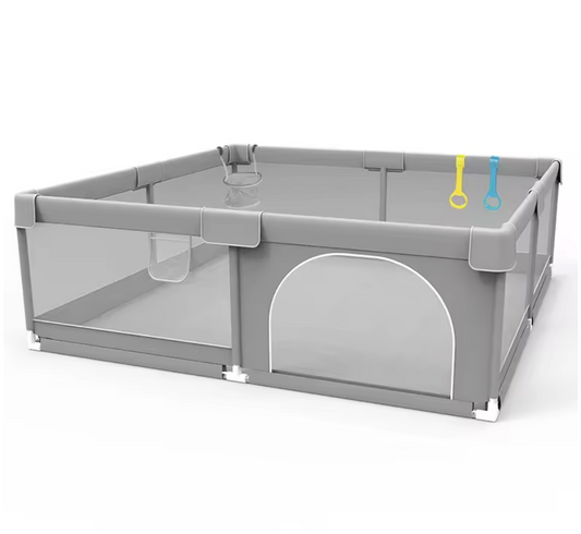 Laufstall IMBABY Baby Playpens 1,2mx1,8m grau