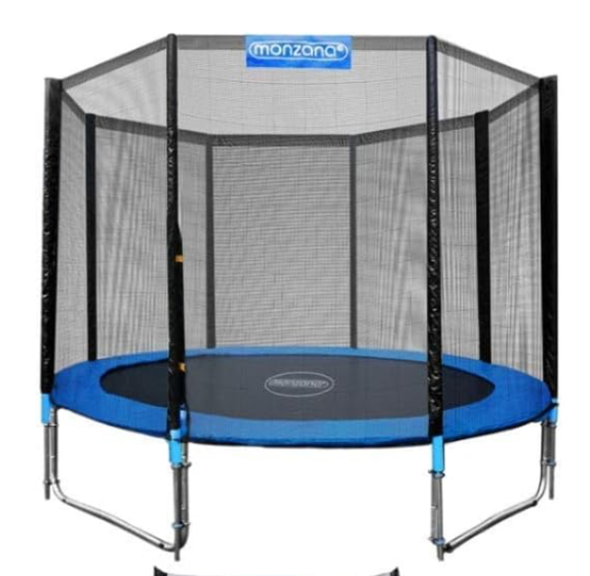 Monzana® Sicherheitsnetz Trampolin Ø 305cm 8 Stangen UV-beständig Trampolinnetz Trampolinschutz