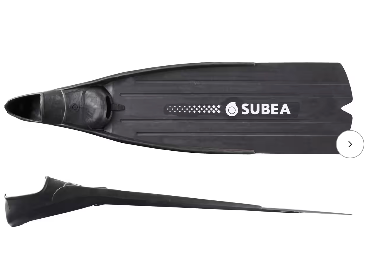 SUBEA Tauchflossen Damen/Herren spf 500 schwarz von Decathlon - Größe 38/40