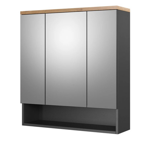 VICCO bathroom mirror cabinet anthracite 70 x 77.5 cm, Eden