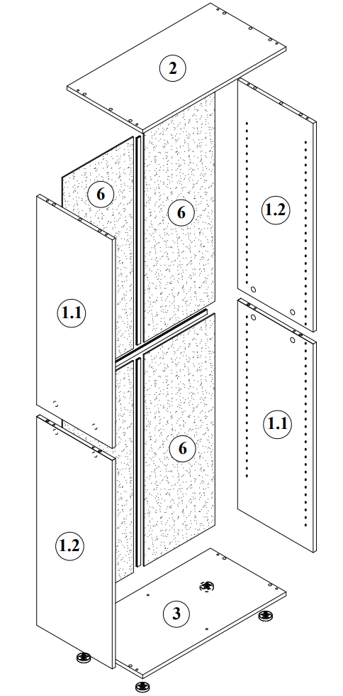 VCM - Corps blanc, Lona/Vandol 5 voies, armoire