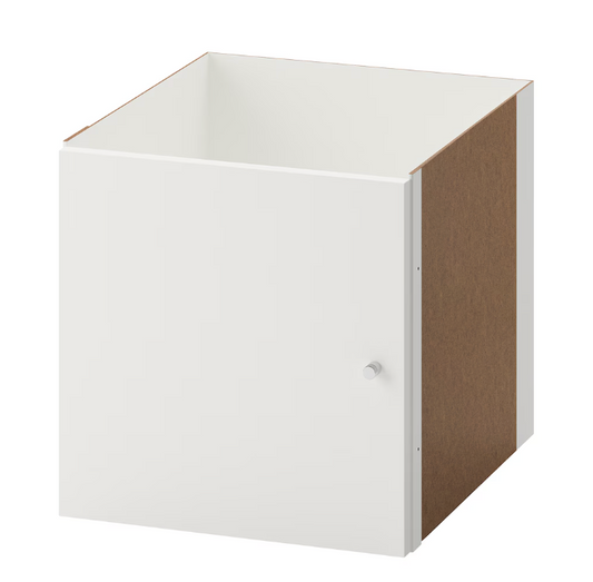 IKEA - KALLAX, insert avec porte, blanc 33x33 cm