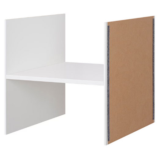 IKEA - KALLAX, insert avec 1 étagère, blanc 33x33 cm