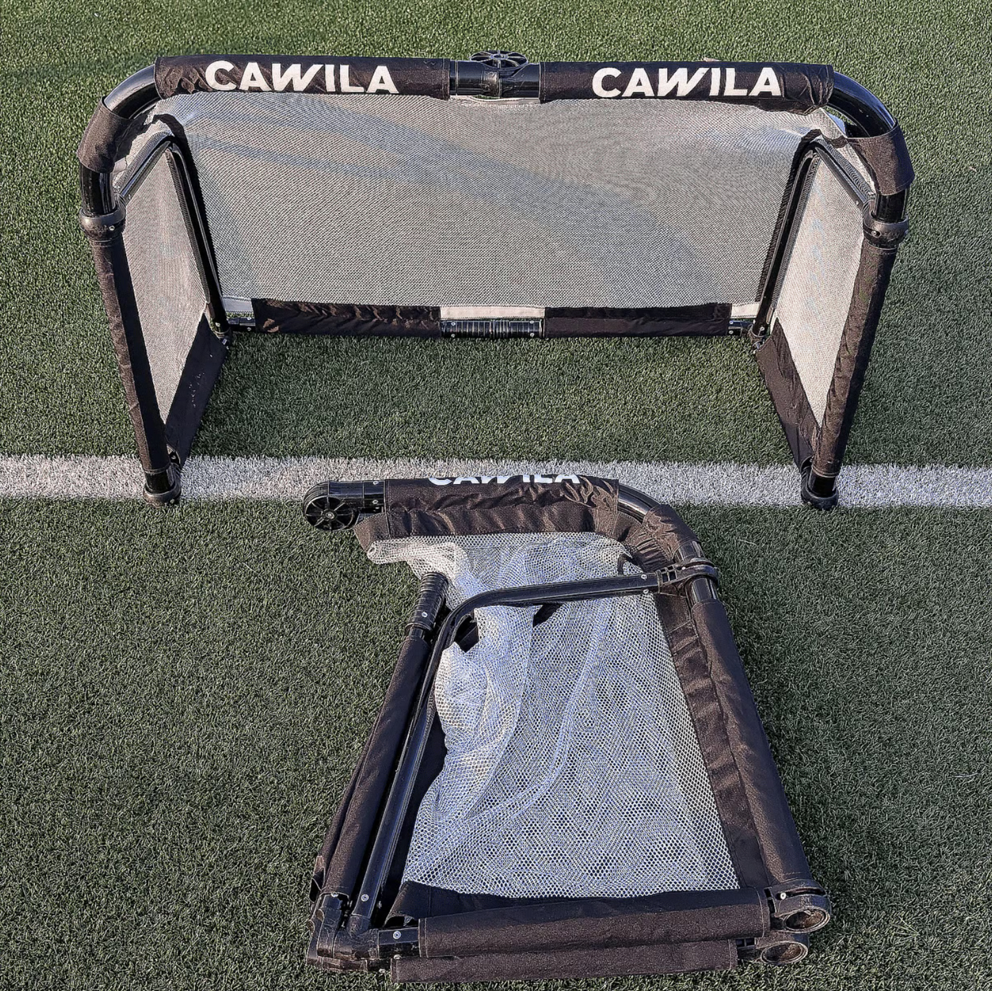 Fußballtor - Cawila CORE Aluminium Minitor | Schwarz | 120x80 cm