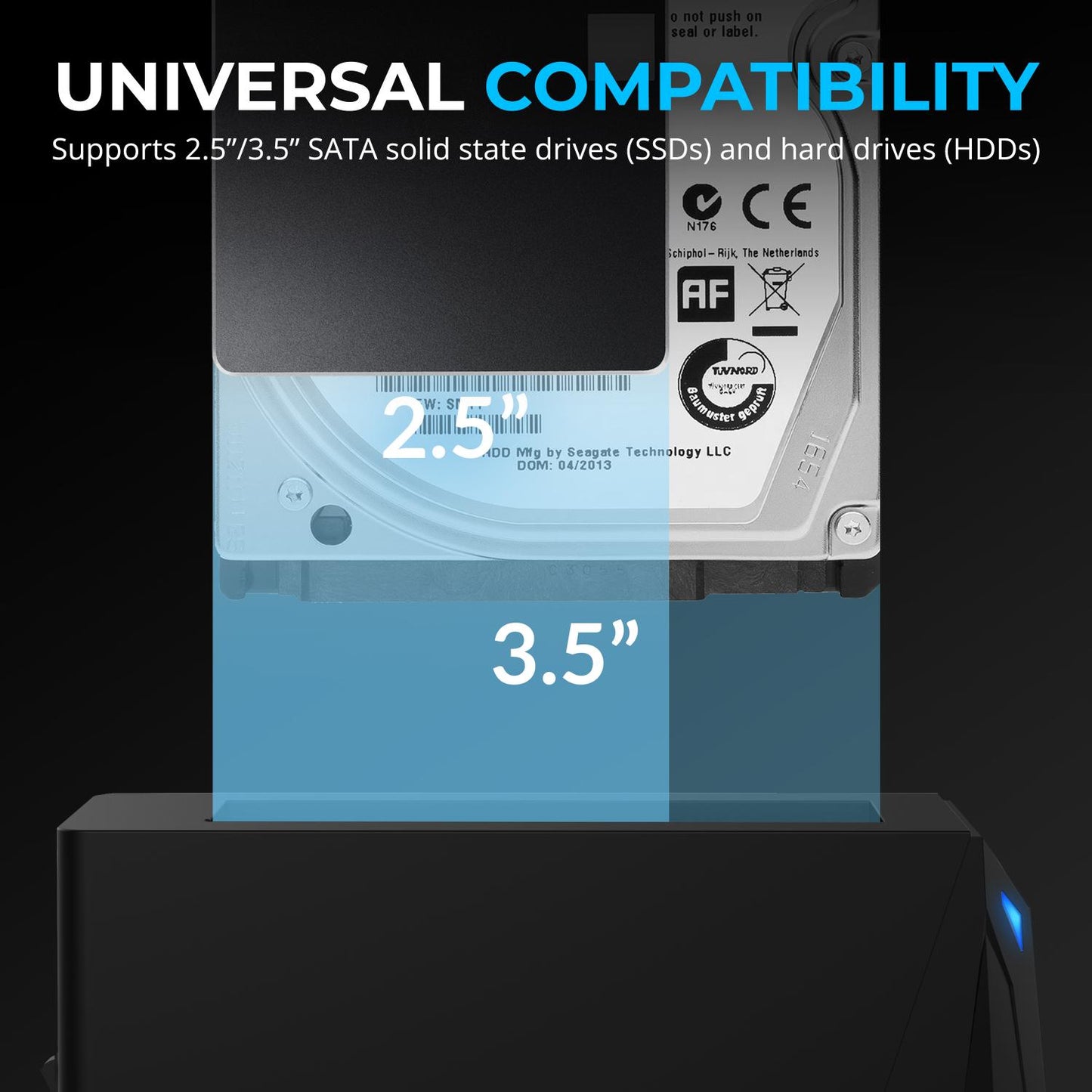USB-C Hard Drive Docking StationSabrent 10Gbps Dockingstation – Maximale Speed für Profis & Gamer