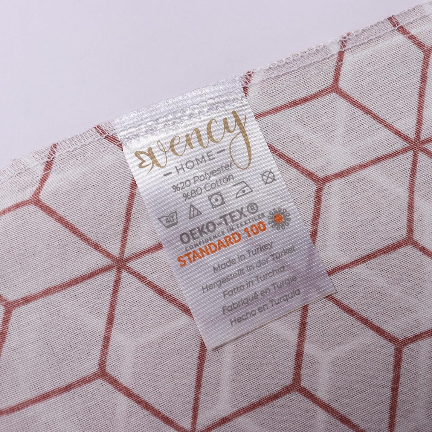 Vency Bettwäsche 240x220 3-Teilig Dunkelorange - Oeko-TEX 80% Baumwolle & 20% Polyester, 1x Bettbezug Reißverschluss + 2X Kissenbezug 65x65 Umschlagverschluss, Puzzle Modell