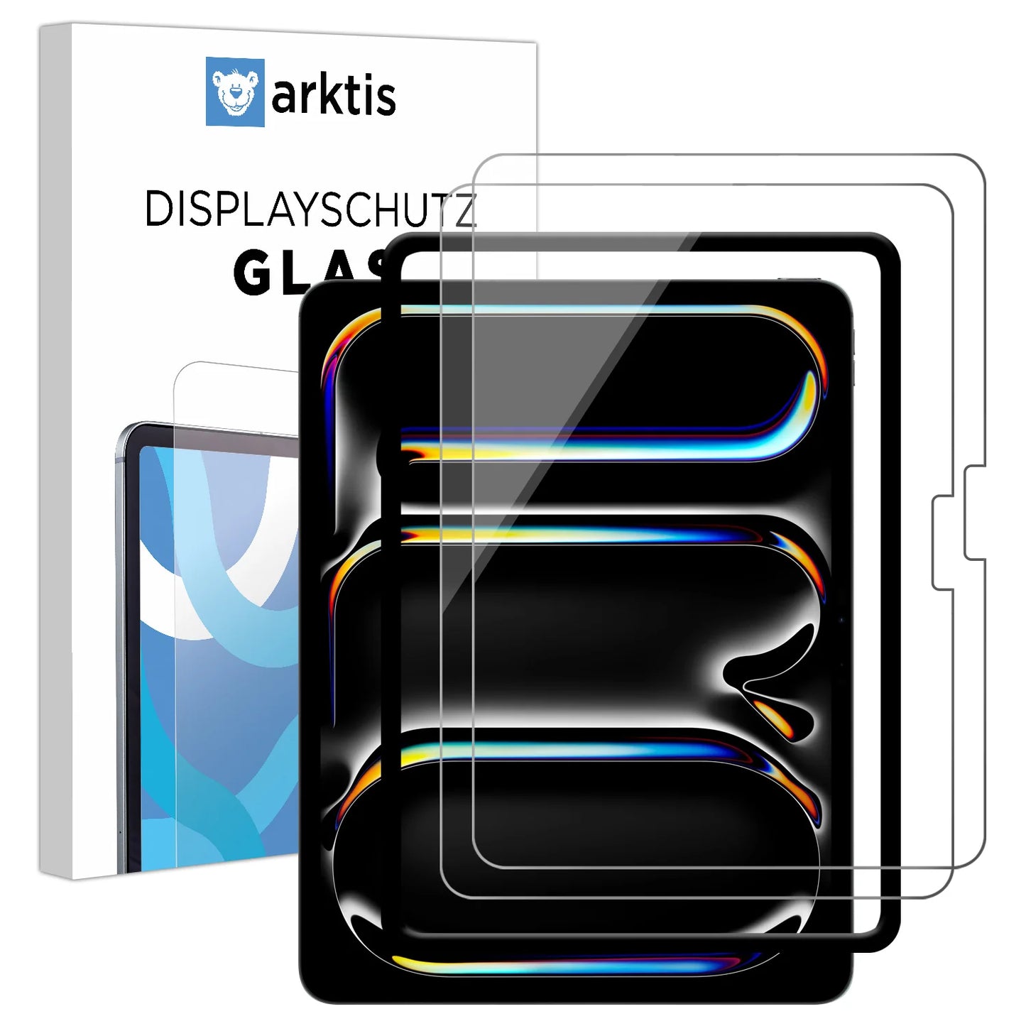 ArktisPRO iPad Pro 12,9" (2020-2021-2022) Displayschutz GLAS, 2er-Set