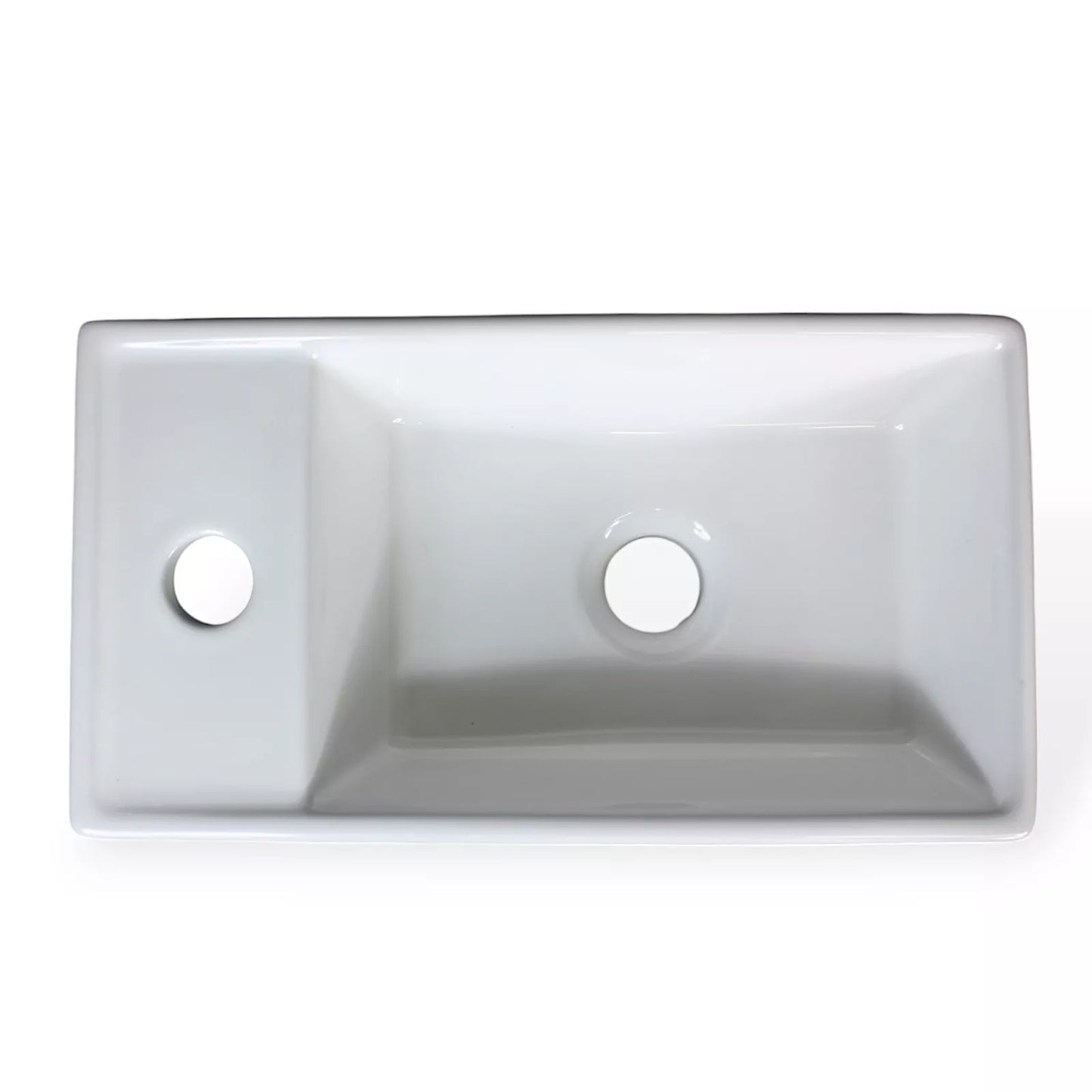 Ceramic washbasin, countertop washbasin, hand basin, VCM, 22 cm, white