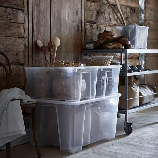 I-K-E-A - SAMLA Box, transparent, 56x39x28 cm/45 l